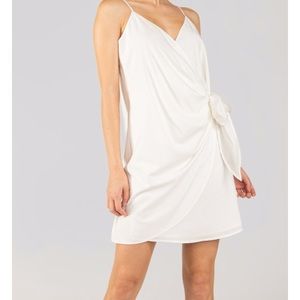 naked zebra white wrap skirt